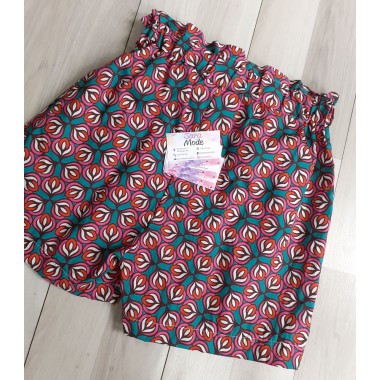 Shorts cotone fantasia geometrica |