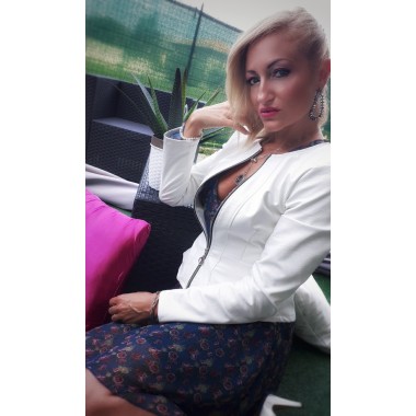 Giubbino similpelle bianco | Neve