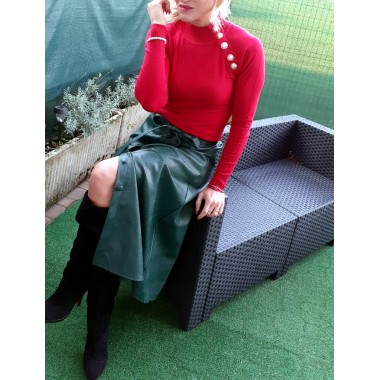 Gonna longuette in similpelle | Speranza