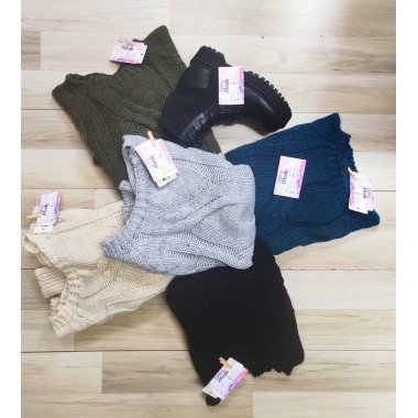 Pull con lavorazione trecce | Trecy