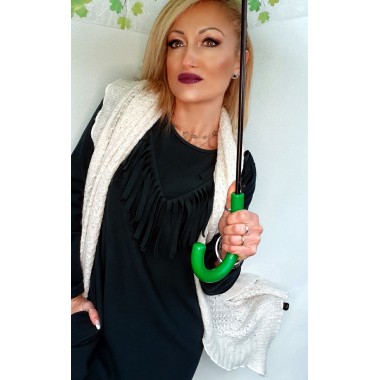 Abito corto con frange | Seba