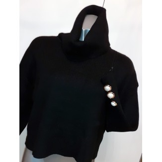 Maglione collo alto con bottoni | Benny