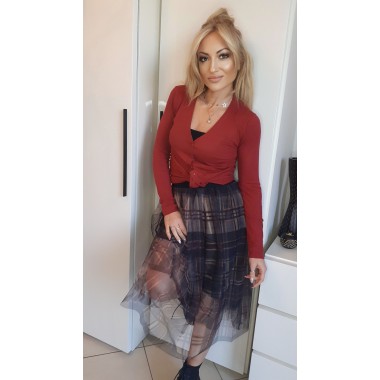 Gonna di tulle scozzese | Mery