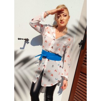 Maxi camicia a fantasia | Andrey
