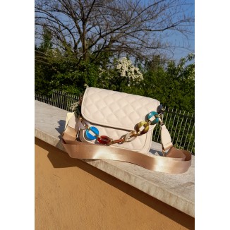 Mini borsetta con catena colorata | Cindy