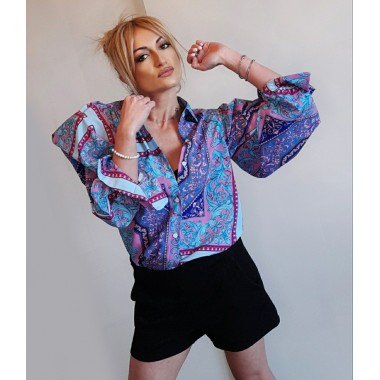Camicia maniche lunghe a fantasia | Mars