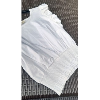 Top corto con maniche a volant | Chicca