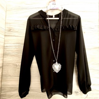 Camicia trasparente con rouge | Spains