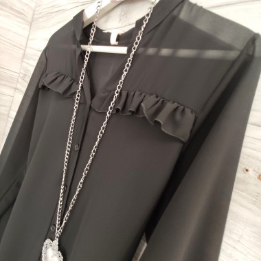 Camicia trasparente con rouge | Spains