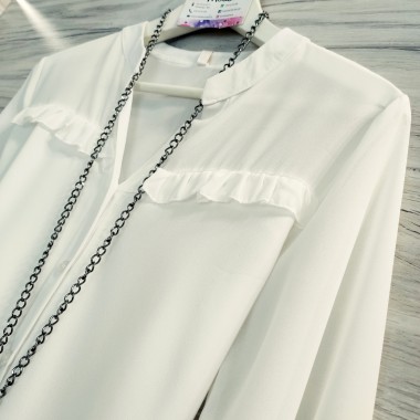 Camicia trasparente con rouge | Spains