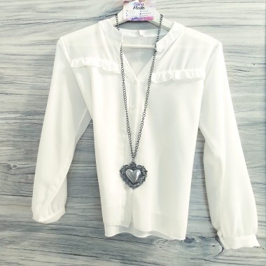 Camicia trasparente con rouge | Spains