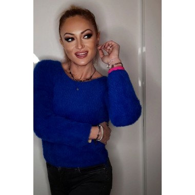 Maglioncino aderente effetto peluche |