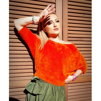 Maglioncino aderente effetto peluche | Cindy