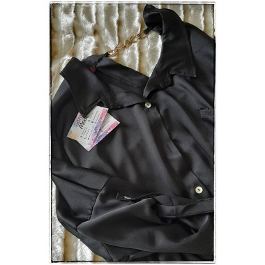 Maxi camicia in tessuto lucido | Jinny