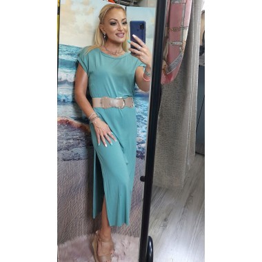 Abito lungo in maglina elasticizzata |