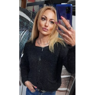 Mini cardigan misto lana morbida | Lara