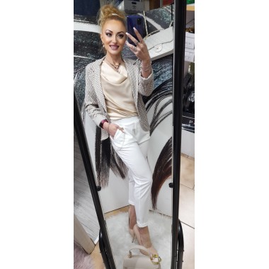 Giacca fantasia realizzata in punto