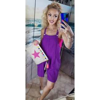 Salopette corta puro lino | Siria