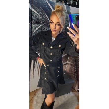 Completo scamosciato gonna e giacca |