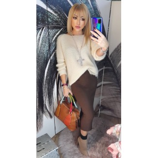 Gonna longuette misto lana | Giulia