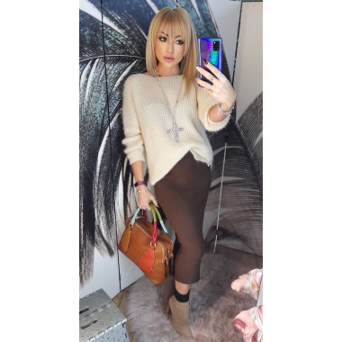 Gonna longuette misto lana | Giulia