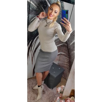 Gonna longuette misto lana | Giulia