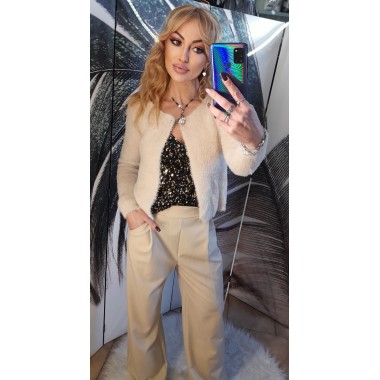 Mini cardigan in lana peluche | Grace