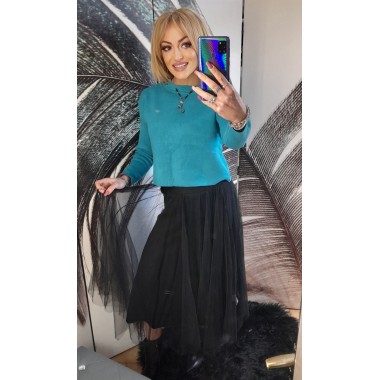 Gonna lunga a pieghe di lana | Lucry