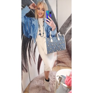 Giubbino scamosciato con...