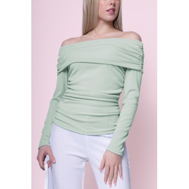 Maglioncino di cotone off-shoulder |