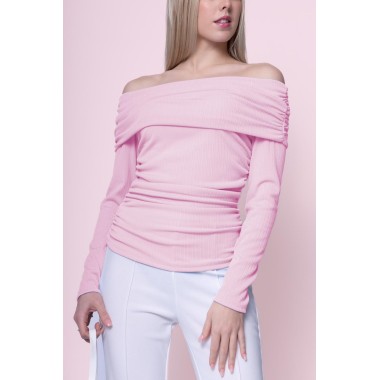Maglioncino di cotone off-shoulder |