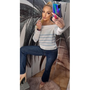 Maglia di cotone con spalle scoperte |