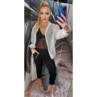 Giacchino traforato con zip | Vic