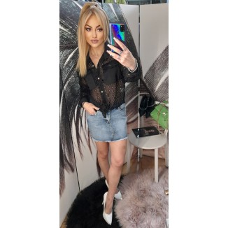 Camicia di cotone traforata | Nancy