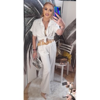 Completo di cotone a righe...