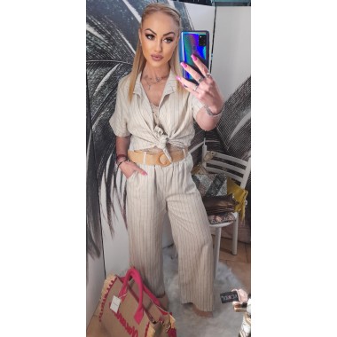 Completo di cotone a righe | Giusy