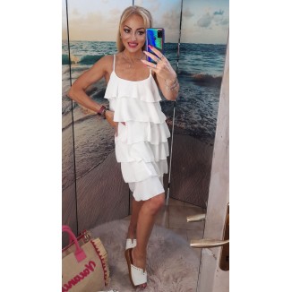 Abito corto a balze | Bella