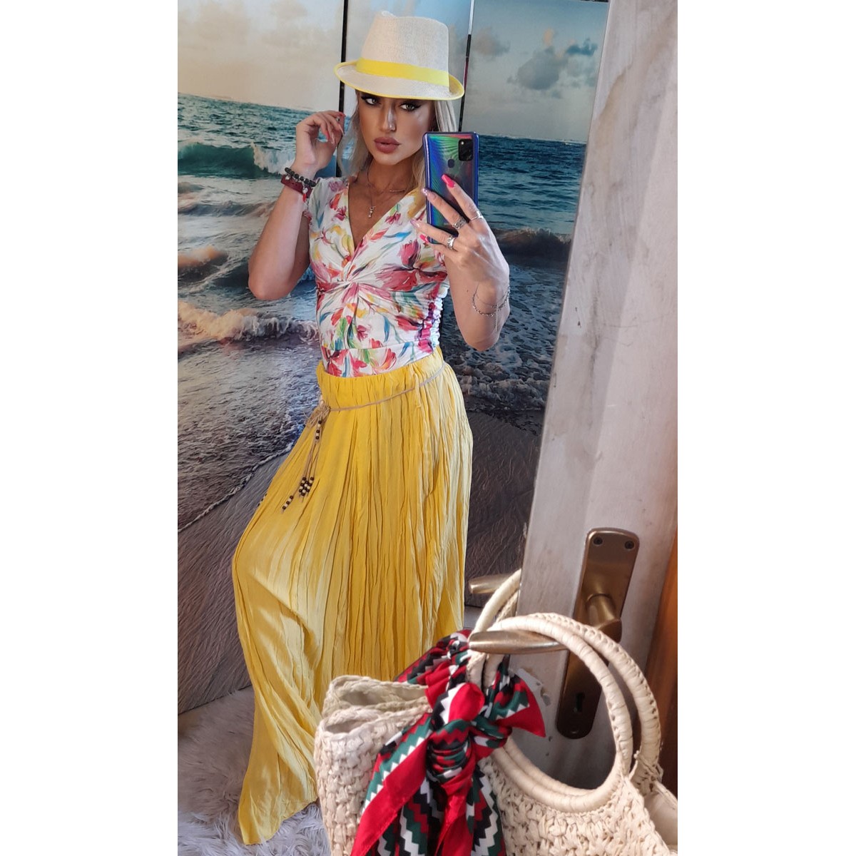 Gonna lunga in cotone leggera | Mary