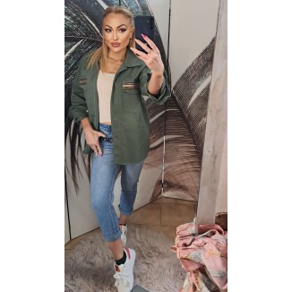 Maxi camicia stile militare | Denise