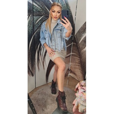 Giubbino jeans con borchie | Elena