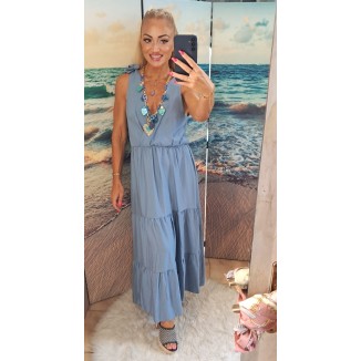 Abito lungo a balze | Cindy