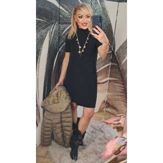 Abito corto misto lana |...