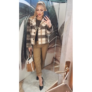 Mini cappotto quadri | Bella