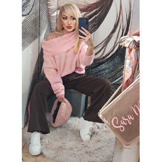 Maxipull di lana con ampio...