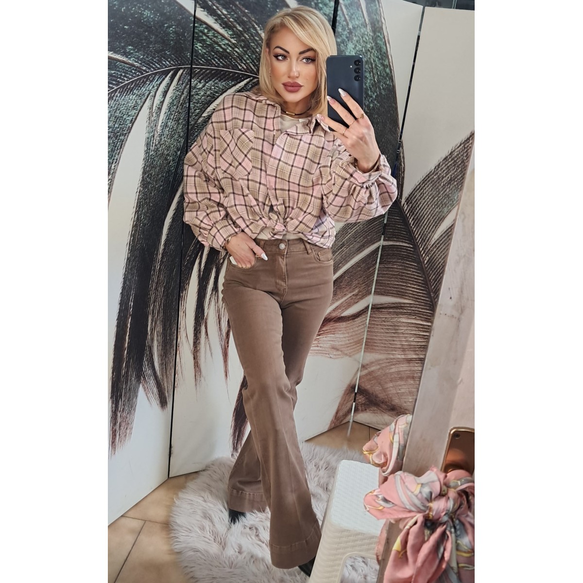 Camicia fantasia a quadri | Lucy