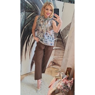 Blusa smanicata fantasia...