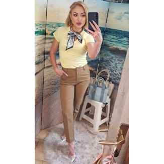 T-shirt elasticizzata con foulard | Giorgi