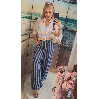 Pantaloni di cotone a righe | Silvia