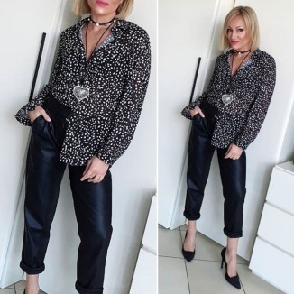 Camicetta a maniche lunghe fantasia |