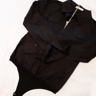 Camicia-body nero | Betty